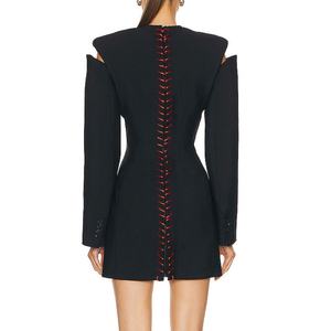 Nouvelle Robe Décontractée d'Automne de Haute Qualité, Manches Longues, Col Rond, Taille Cintrée, Coupe Moulante, Modeste - Product Image 5