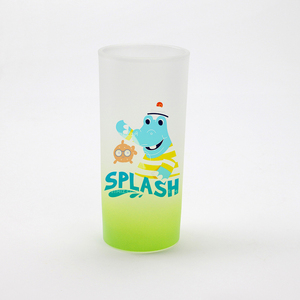 Logo personalizzato personalizzato 10oz gradiente arcobaleno colorato fondo ispessito trasparente smerigliato bicchiere bicchiere bicchierino bicchieri - Product Image 3