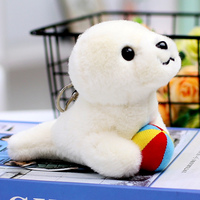 Peluche Douce et Mignonne : Requin, Orca, Lion de Mer, Dauphin, Poisson-Bouffon – Accessoires Porte-clés et Jouets en Peluche pour Bébé