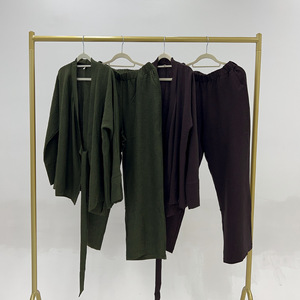 Zifeng OEM <span class=keywords><strong>alla</strong></span> moda Dubai Top turco con lacci e <span class=keywords><strong>pantaloni</strong></span> larghi Set in due pezzi - Product Image 6