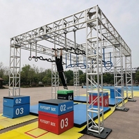 Équipement d'entraînement physique Spartan Dragonstage, structure en fer, parcours de parkour ninja, système de connexion rapide Ringlock, capacité de charge de 1000 kg