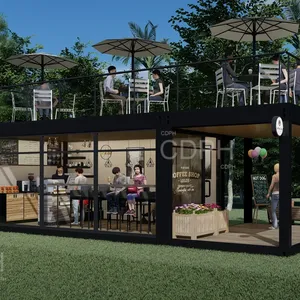 20 kaki wadah pop up shop cafe shop wadah bar rumah booth prefab house