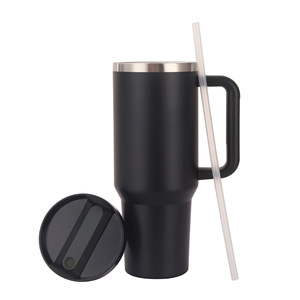 Thermos Ecologico da Ufficio a Doppia Parete in Acciaio Inox, Grande Capacità 40oz, Bicchiere Termico per Birra con Manico - Product Image 1