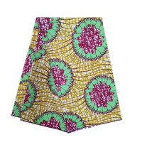 Vente en gros de tissu imprimé à la cire nigériane de haute qualité de 6 verges pour robe de soirée Ankara cire de polyester africain