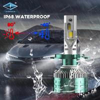 Ampoule de phare LED HB3 et HB4 super lumineuse en aluminium extrudé modèles neufs H1 H4 H7 H11 9005 9006 6500K