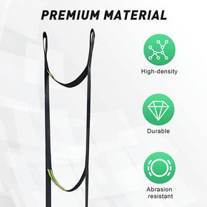 3-चरण हल्के नायलॉन सीढ़ी फोल्डेबल घर्षण प्रतिरोधी वेबबिंग और रस्सी के साथ रोप के साथ रोप - Product Image 2