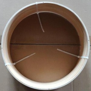 חתונה חג המולד זר diy תינוק בעבודת יד אמנות משתלת רוח פעמוני חישוק אביזרי עץ טבעת עם חור קדח - Product Image 5