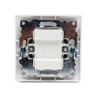 Interrupteurs muraux électroniques standard européens à 2 bandes 1 voie de conception simple pour la maison 220V 10A