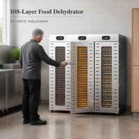 Déshydrateur alimentaire électrique Mailekitchen LT-11 à 108 couches en acier inoxydable, 220V 7500W, pour fruits, viande et légumes