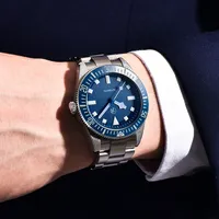 Reloj de Pulsera Mecánico Automático de Lujo para Hombre Rollstimi 2024 Nuevo con Bisel de Cerámica Luminoso NH35 Resistente al Agua Reloj RT-7910