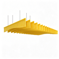 Panneaux acoustiques suspendus en feutre PET, type « Cloud », avec fixation par cale, pour plafonds suspendus – Fabrication OEM