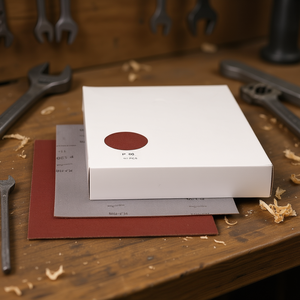 Hojas de papel de lija recubiertas de resina Fervi P120, 50 unidades, abrasivos para pulir madera y metal - Product Image 3