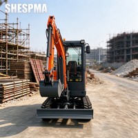 Mini-excavatrice à chenilles légère, vitesse de déplacement de 4 km/h, pour la rénovation des terres agricoles et les opérations de défrichement