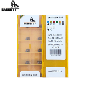Inserto de Carburo para Fresado OEM JDMT070204/08/RM TE1008/TE1028 para Fresadora CNC, Marca <span class=keywords><strong>BASSET</strong></span>, Resistente al Desgaste - Product Image 2