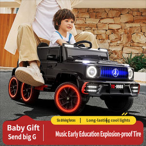 Детский электромобиль на четырех колесах с пультом управления для мальчиков и девочек 3-6 лет, пластиковый, внедорожный - Product Image 5