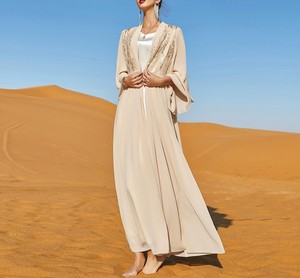 Mới Nhất Loại Giá Bán Buôn Dubai Hồi Giáo Khimar Jilbab Phụ Nữ Cầu Nguyện Hijab Abaya Dài Ăn Mặc Hồi Giáo Quần Áo - Product Image 5