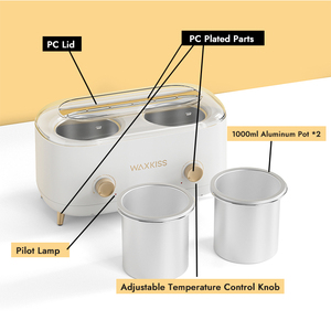 Bán Buôn Chuyên Nghiệp Nhanh Chóng Sưởi Ấm Sáp Làm Lông Nồi Ấm Hơn Máy 1000Ml * 2 Đôi Nồi Tóc Loại Bỏ Sáp Nóng - Product Image 6