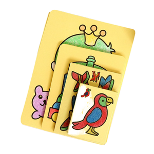 Offres Spéciales main Puzzle bricolage dessin animé Doodle peinture sable cartes Kit personnalisé coloré Art ensemble pour enfants éducatif artisanat Animal - Product Image 1