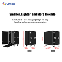 Écran LED portable pliable Canbest Gob P1.2 P1.5 P1.8 P2.5, affichage numérique intérieur, écran LED pliable, bannière, mur vidéo