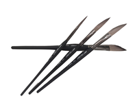 Artsecret Ensemble de 4 pinceaux d'artiste de qualité supérieure, modèle 3225 CN;GUA, manche en nylon et plastique, pinceaux de haute qualité pour huile et acrylique
