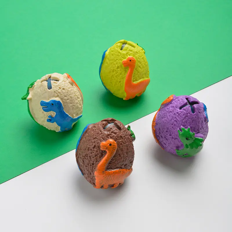 Venta caliente nueva novedad promoción bolas de agua Splat Ball 3D dinosaurio pintura Dino huevo estrés bola Squeeze juguete para niños