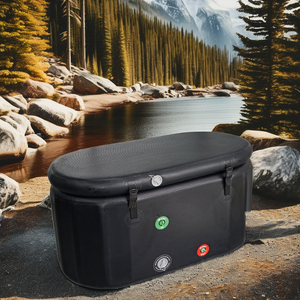 ICEGALAX Portable Moderne Autoportant Gonflable Plongeant Froid Glace <span class=keywords><strong>Baignoire</strong></span> Baignoires Confortables avec Accessoire Égouttoir - Product Image 6