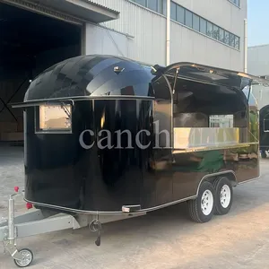 Camion de restauration mobile électrique commercial, chariot de nourriture de rue pour hamburgers et frites, remorque alimentaire mobile - Product Image 1