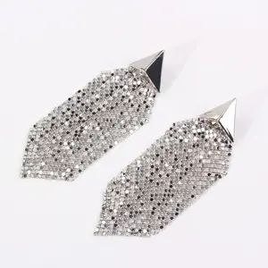 Aluminium earrings tassel earrings Minimalist fashion earrings for women
