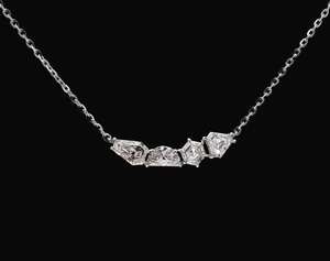 Collar con Colgante de Diamante Cultivado en Laboratorio para Mujer, Oro, Oro Rosa, Oro Blanco, Plata, Joyería de Diseño Elegante y de Lujo - Product Image 2
