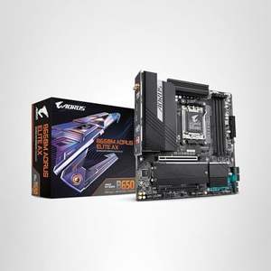 Nueva Placa Base <span class=keywords><strong>GIGABYTE</strong></span> <span class=keywords><strong>B650M</strong></span> AORUS Elite AX (AM5/LGA 1718/AMD B650/Micro-ATX/Garantía de 5 Años/128GB DDR5/2x M.2/USB) - Product Image 1