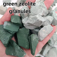 Pierre de zéolite verte à haute adsorption, clinoptilolite, média filtrant pour l'élimination de l'ammoniac dans le traitement des eaux usées et les bassins d'aquariums