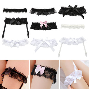 ハートウィングスボウノットファッションガーターベルト女性 PU レザーレース弾性レッグリングゴシックアクセサリー - Product Image 2