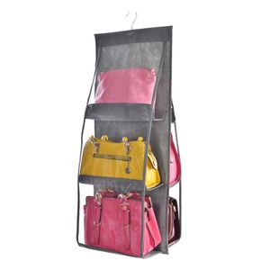 Organisateur de sacs à main suspendu en non-tissé épais, 6 poches, double face, gain de place, multifonctionnel, directement de l'usine - Product Image 4