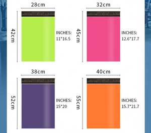 Sacs d'expédition express populaires, résistants, anti-effraction, biodégradables, avec impression de logo autocollante, sac de courrier pour la livraison - Product Image 6