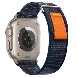 Bracelet de montre en nylon en gros pour Apple Watch S10, S11, 46mm, Ultra 49mm, SE 44mm – Bracelet de sport à boucle auto-agrippante - Product Image 5