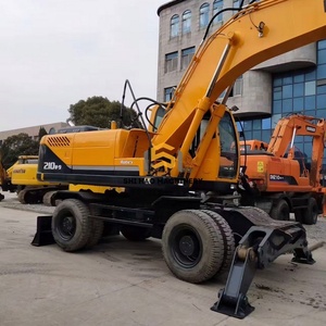 Excavadora de Ruedas Usada, Duradera y Potente, a Bajo Precio, Hyundai 210W-9 de 21 Toneladas, Modelo 2019, Motor, Caja de Cambios y Bomba de Alto Rendimiento, Poco Uso - Product Image 3