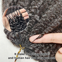 Extensions de cheveux humains Remy au crochet de 30 pouces, double trame, sans nœuds, pré-séparées, lisses crépus, nœuds invisibles, toutes utilisations