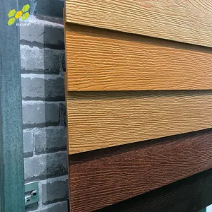 Wood Wall Board Exterior Fiber Cement Siding Concrete Board Cement Paneling Wall