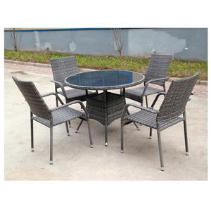 Barato <span class=keywords><strong>bistro</strong></span> 5pcs sillas de mesa de balcón conjunto patio muebles de ratán - Product Image 2