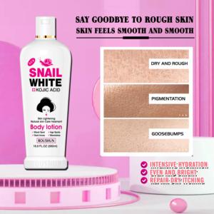 Loción Corporal Blanqueadora ROUSHUN Snail White + Ácido Kójico, 500ml - Product Image 2