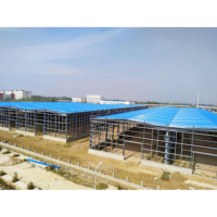 Entrepôt modulaire préfabriqué en acier |   Bâtiment métallique portable et extensible