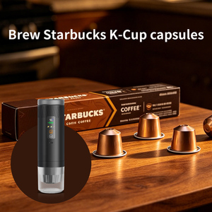 Nouvelle machine à expresso portable 4 en 1, 20 bars, auto-chauffante, mini machine à café compatible avec le café moulu, les capsules <span class=keywords><strong>Nespresso</strong></span> K-cup - Product Image 2