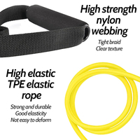 Bande de Résistance Portable pour Exercices Intenses avec Poignées Ergonomiques en D, 100% Latex Naturel, Écologique et Durable, pour Entraînement de Force des Bras