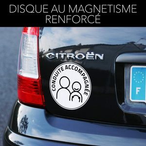 Autocollant magnétique double face réfléchissant pour voiture, idéal pour les stagiaires et les conducteurs débutants, avec ventouse - Product Image 4