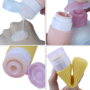 Botella de Viaje Portátil a Prueba de Fugas de 90 ml/3 oz, Kit de Botellas de Viaje Aprobado por la TSA, Juego de Botellas de Viaje de Silicona Reutilizables para Artículos de Aseo LC - Product Image 4