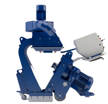 ROVAN Customized Mobile Shot Blaster 18.5kW for Descaling/Stripping on Large Horizontal Steel Surfaces Easy to Operate