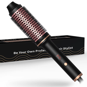 Nuova <span class=keywords><strong>Spazzola</strong></span> Lisciante <span class=keywords><strong>Elettrica</strong></span> a Riscaldamento Rapido 2026, Doppia Funzione, in Ceramica Termica, per Volumizzare e Arricciare i <span class=keywords><strong>Capelli</strong></span>, per Uso Domestico - Product Image 2