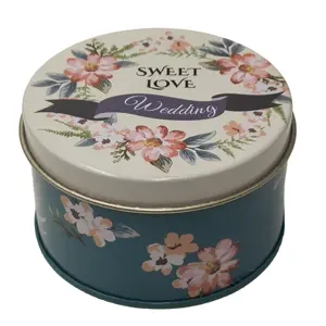 Candle Tin Can Recyclable Metal Candle Box Luxury Tins Metal Round