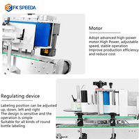 Machine de remplissage et d'étiquetage de liquide de bouteille en plastique automatique de bureau prix Machine de remplissage de bouteille, de capsulage et d'étiquetage