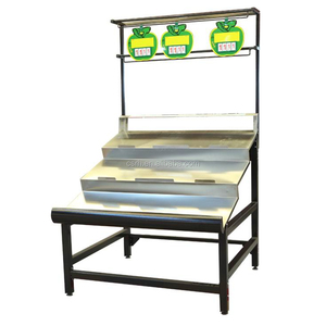 RH-VF-<span class=keywords><strong>S06</strong></span> 1200*1200*2050mm supermarché magasin affichage métal fruits légumes support présentoir - Product Image 1